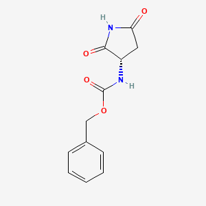 molecular formula C12H12N2O4 B1354008 (S)-3-N-Cbz-氨基琥珀酰亚胺 CAS No. 60846-91-5