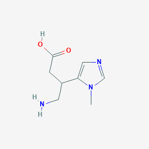 4-Amino-3-(1-methyl-1h-imidazol-5-yl)butanoic acid