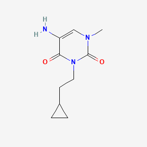 5-Amino-3-(2-cyclopropylethyl)-1-methylpyrimidine-2,4(1h,3h)-dione