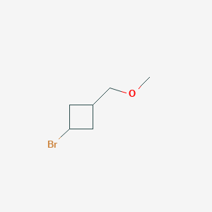 molecular formula C6H11BrO B13540108 1-Bromo-3-(methoxymethyl)cyclobutane 