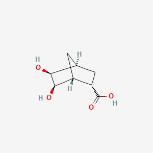 molecular formula C8H12O4 B13540127 rac-(1R,2S,4S,5S,6R)-5,6-dihydroxybicyclo[2.2.1]heptane-2-carboxylicacid 