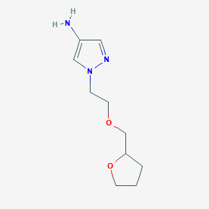 1-(2-((Tetrahydrofuran-2-yl)methoxy)ethyl)-1h-pyrazol-4-amine