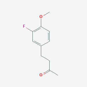 molecular formula C11H13FO2 B13540181 4-(3-Fluoro-4-methoxyphenyl)butan-2-one 