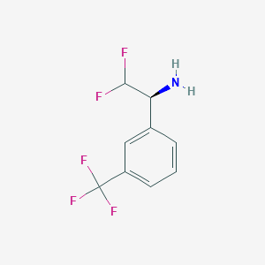 (1S)-2,2-difluoro-1-[3-(trifluoromethyl)phenyl]ethan-1-amine