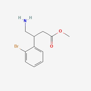 Methyl 4-amino-3-(2-bromophenyl)butanoate