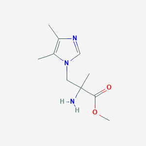 Methyl 2-amino-3-(4,5-dimethyl-1h-imidazol-1-yl)-2-methylpropanoate