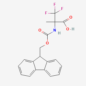 molecular formula C19H16F3NO4 B13540257 (R)-Fmoc-2-trifluoromethyl-alanine 