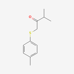 molecular formula C12H16OS B13540259 3-Methyl-1-(p-tolylthio)butan-2-one 