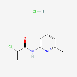 2-chloro-N-(6-methylpyridin-2-yl)propanamidehydrochloride