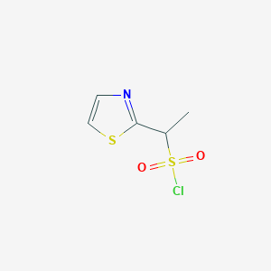 1-(Thiazol-2-yl)ethane-1-sulfonyl chloride