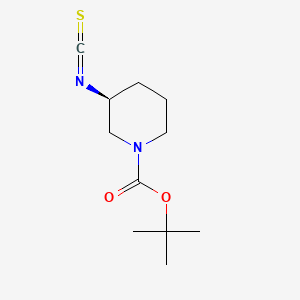 molecular formula C11H18N2O2S B13540405 tert-butyl(3S)-3-isothiocyanatopiperidine-1-carboxylate 