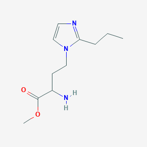 Methyl 2-amino-4-(2-propyl-1h-imidazol-1-yl)butanoate