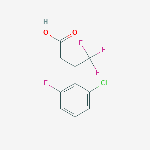 3-(2-Chloro-6-fluorophenyl)-4,4,4-trifluorobutanoic acid