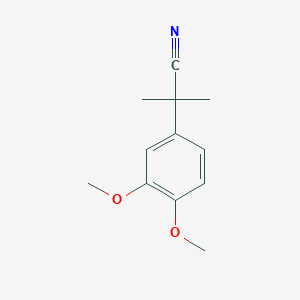 molecular formula C12H15NO2 B1354042 2-(3,4-Dimethoxyphenyl)-2-methylpropanenitrile CAS No. 23023-16-7