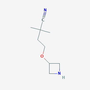 4-(Azetidin-3-yloxy)-2,2-dimethylbutanenitrile