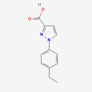 molecular formula C12H12N2O2 B13540441 1-(4-Ethylphenyl)-1h-pyrazole-3-carboxylic acid 