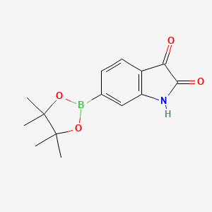 molecular formula C14H16BNO4 B13540446 2,3-Dioxoindolin-6-ylboronic acid pinacol ester 