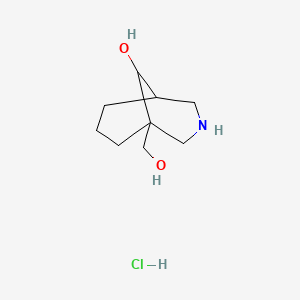 1-(Hydroxymethyl)-3-azabicyclo[3.3.1]nonan-9-ol hydrochloride