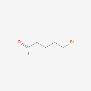 molecular formula C5H9BrO B1354046 戊醛，5-溴- CAS No. 1191-30-6