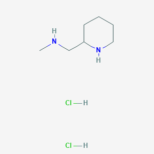 molecular formula C7H18Cl2N2 B13540521 Methyl[(piperidin-2-yl)methyl]amine dihydrochloride 