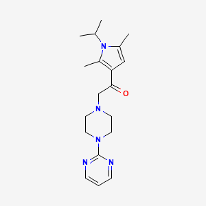 1-[2,5-dimethyl-1-(propan-2-yl)-1H-pyrrol-3-yl]-2-[4-(pyrimidin-2-yl)piperazin-1-yl]ethan-1-one