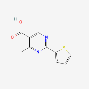 4-Ethyl-2-(thiophen-2-yl)pyrimidine-5-carboxylic acid