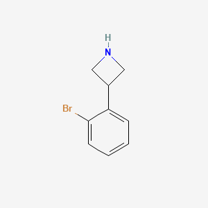 molecular formula C9H10BrN B13540556 3-(2-Bromophenyl)azetidine 