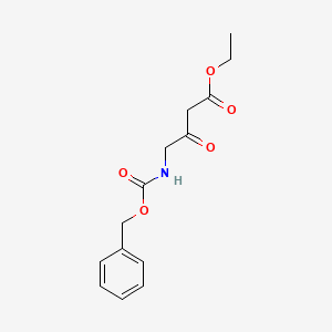 molecular formula C14H17NO5 B1354057 Ethyl 4-(benzyloxycarbonylamino)-3-oxobutanoate CAS No. 67706-69-8