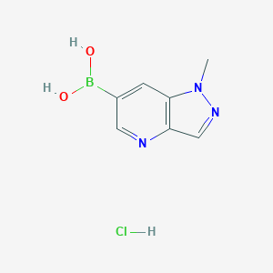 (1-Methyl-1H-pyrazolo[4,3-b]pyridin-6-yl)boronic acid hydrochloride