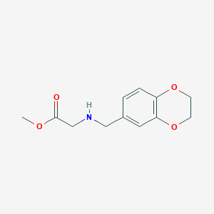 Methyl ((2,3-dihydrobenzo[b][1,4]dioxin-6-yl)methyl)glycinate