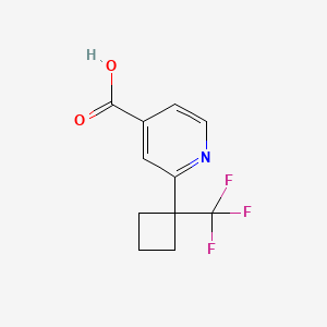 2-[1-(Trifluoromethyl)cyclobutyl]pyridine-4-carboxylic acid