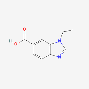 molecular formula C10H10N2O2 B13540717 1-ethyl-1H-1,3-benzodiazole-6-carboxylic acid 