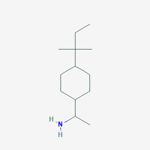 molecular formula C13H27N B13540730 1-(4-(Tert-pentyl)cyclohexyl)ethan-1-amine 