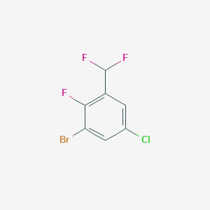 1-Bromo-5-chloro-3-(difluoromethyl)-2-fluorobenzene