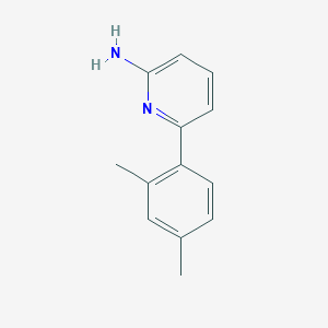 molecular formula C13H14N2 B13540764 6-(2,4-Dimethylphenyl)pyridin-2-amine 