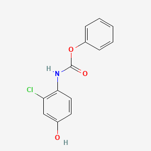 molecular formula C13H10ClNO3 B1354078 苯基 N-(2-氯-4-羟基苯基)氨基甲酸酯 CAS No. 796848-80-1