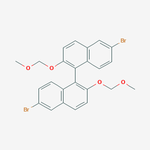 B135408 6-Bromo-1-[6-bromo-2-(methoxymethoxy)naphthalen-1-yl]-2-(methoxymethoxy)naphthalene CAS No. 179866-74-1