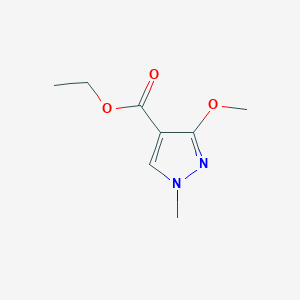 molecular formula C8H12N2O3 B1354081 3-甲氧基-1-甲基-1H-吡唑-4-羧酸乙酯 CAS No. 103626-04-6