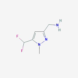 (5-(Difluoromethyl)-1-methyl-1H-pyrazol-3-yl)methanamine