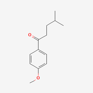 molecular formula C13H18O2 B1354082 1-(4-Methoxyphenyl)-4-methylpentan-1-one CAS No. 21550-01-6