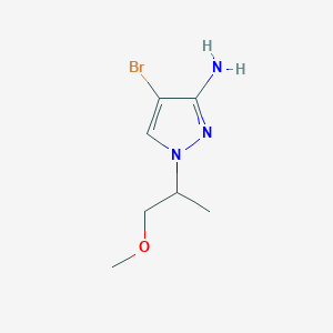 4-Bromo-1-(1-methoxypropan-2-yl)-1h-pyrazol-3-amine