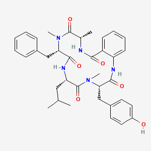 molecular formula C36H43N5O6 B1354086 环螺肽A CAS No. 109171-13-3