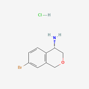 (4S)-7-bromo-3,4-dihydro-1H-2-benzopyran-4-aminehydrochloride