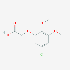 molecular formula C10H11ClO5 B13540881 2-(5-Chloro-2,3-dimethoxyphenoxy)acetic acid 