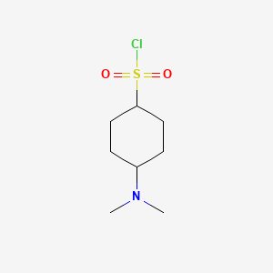 molecular formula C8H16ClNO2S B13540897 4-(Dimethylamino)cyclohexane-1-sulfonyl chloride 