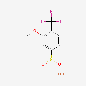 Lithium(1+)3-methoxy-4-(trifluoromethyl)benzene-1-sulfinate