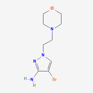 molecular formula C9H15BrN4O B13540902 4-Bromo-1-(2-morpholinoethyl)-1h-pyrazol-3-amine 