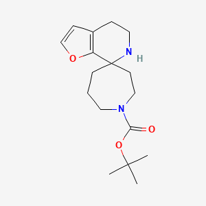 tert-butyl 5',6'-dihydro-4'H-spiro[azepane-4,7'-furo[2,3-c]pyridine]-1-carboxylate