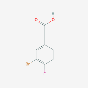 2-(3-Bromo-4-fluorophenyl)-2-methylpropanoicacid