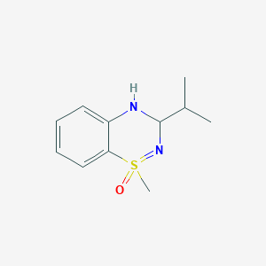 molecular formula C11H16N2OS B13540909 1-Methyl-3-(propan-2-yl)-3,4-dihydro-1lambda6,2,4-benzothiadiazin-1-one 